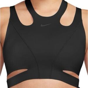 NWT Nike Dri-Fit Cutout Black Sports Bra